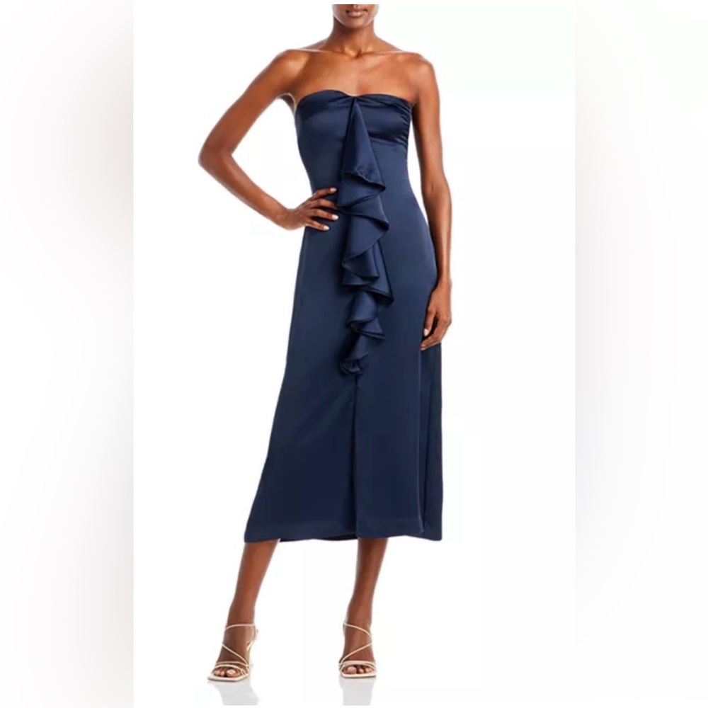 RAMY BROOK “Venice” Strapless Ruffle Dress – Size 6 – NWT
